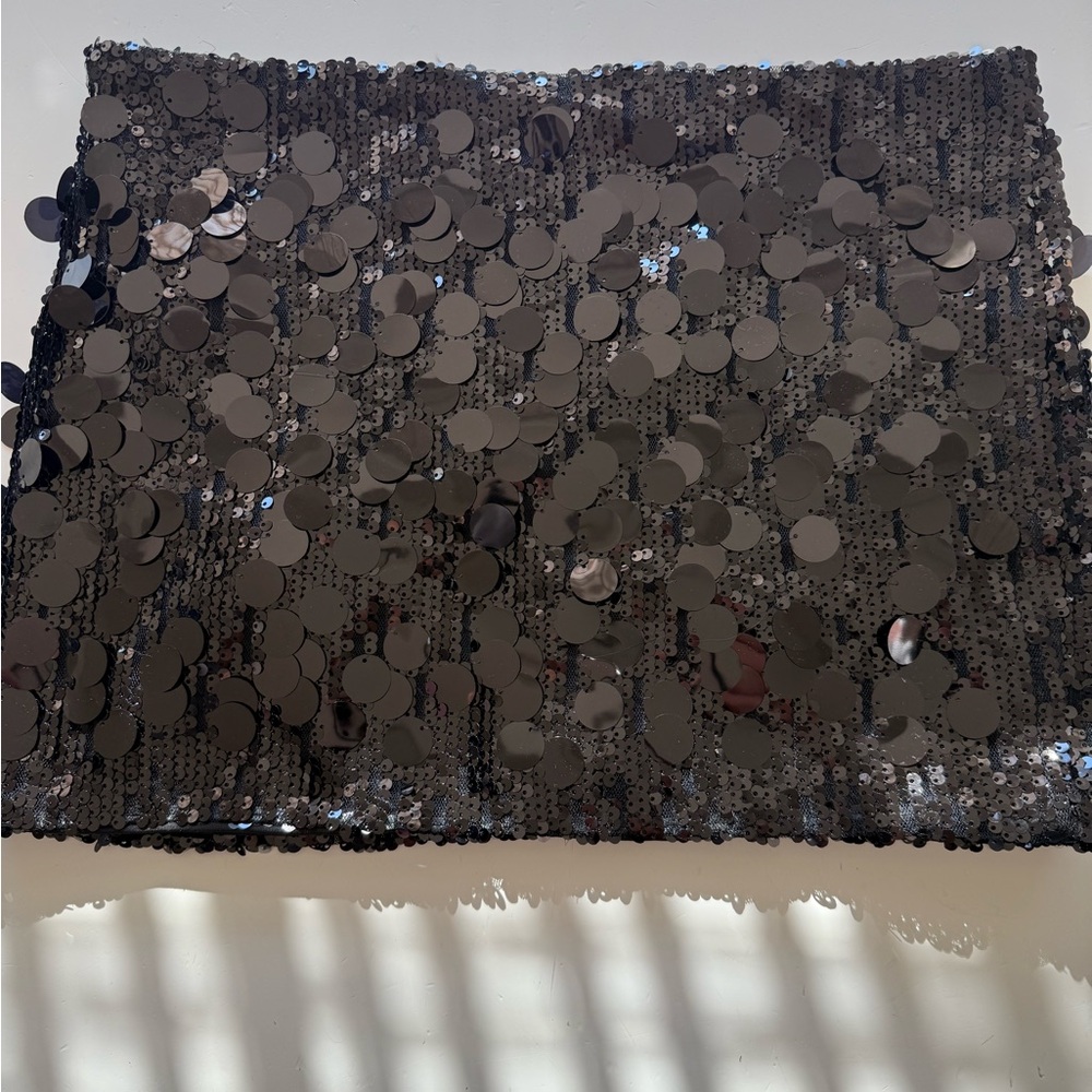 Black Sequin Skirt